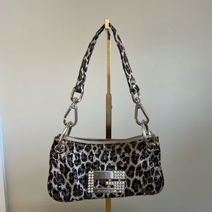 Vintage Y2K GUESS Leopard 🐆 Print Mini Bag